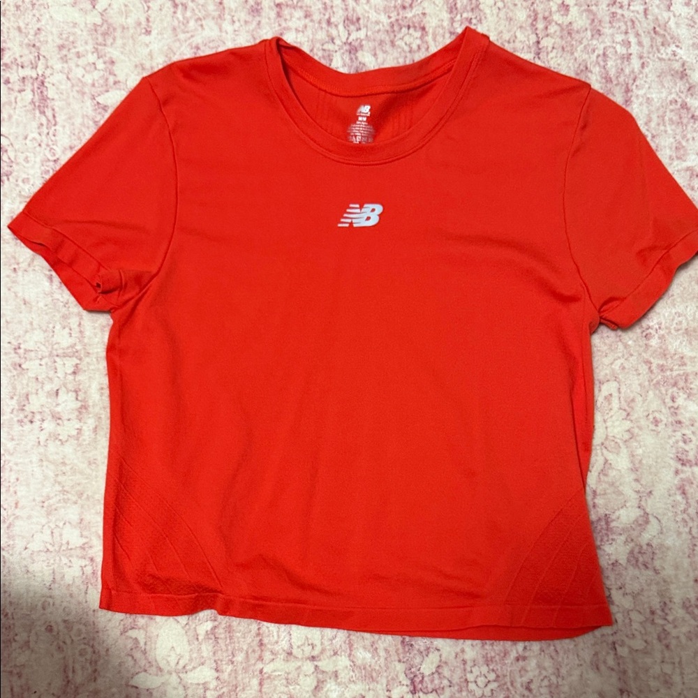 New Balance Women's Vibrant Red Short Sleeve Tee